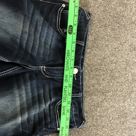 RK07452 Ariya SKINNY WOMENS JEANS sz3/4 DARK BLUE; SOLID JEANS - Picture 5 of 8